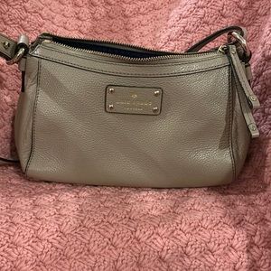 Kate spade shoulder light tan pebbled, leather bag with dust bag inside see pics
